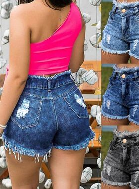 2020 Hot sale women's summer denim shorts fashion tassel jea