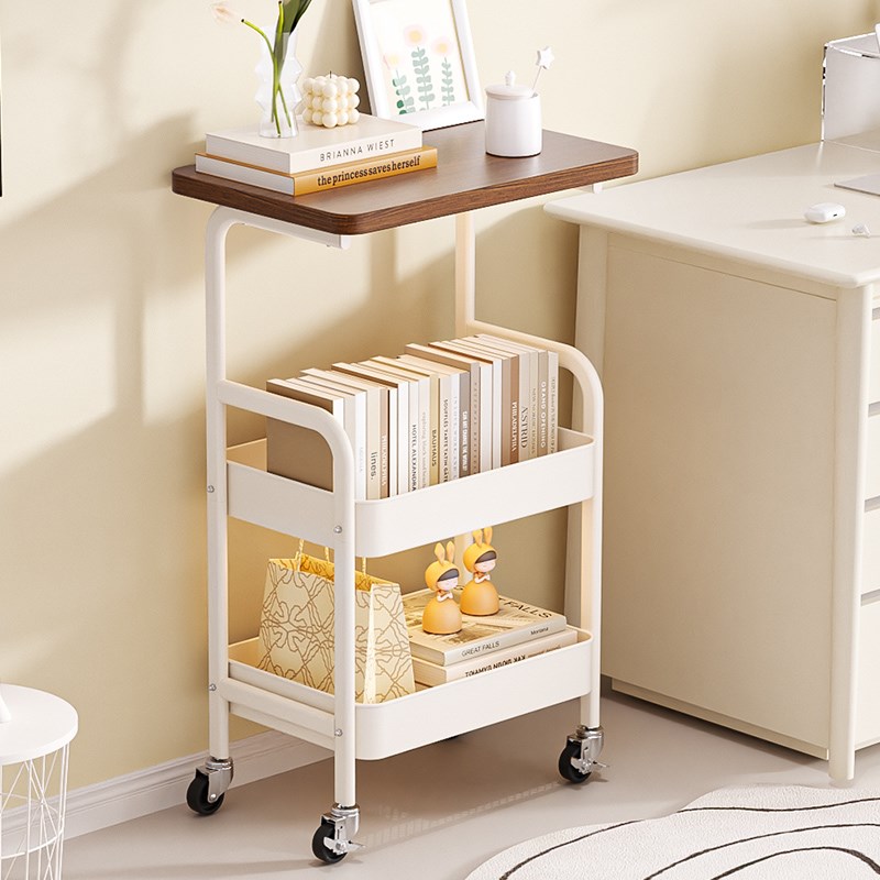 可移动茶几小推车沙发边几床边置物架高茶几桌子客厅零食床头柜子