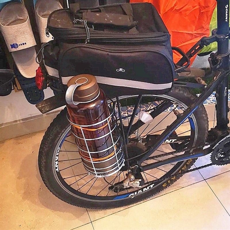 摩托车保险杠水杯网水壶框 踏板电动车水杯架自行车工具箱杯框