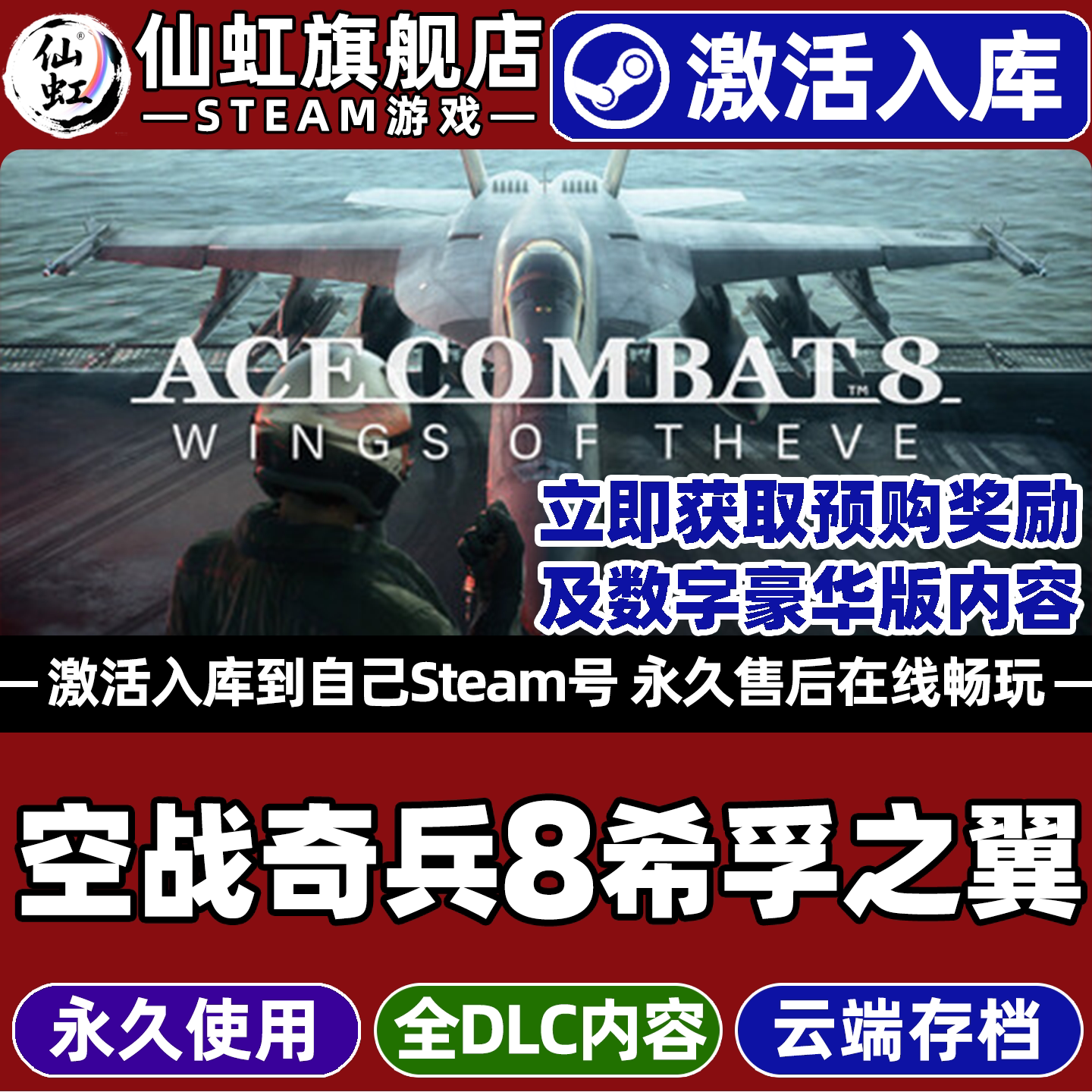空战奇兵8希孚之翼Steam激活游戏