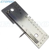 组合焊缝检验尺 组合焊缝规 划线规 不锈钢 ETOPOO