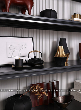 Kokeat蔻可 新中式样板间高级感轻奢展厅书架书柜桌面装饰摆饰组