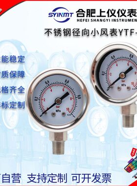 小风表YTFN40H径向1.6MPa不锈钢压力表Y40BF 耐震Y40BFZ上仪仪表