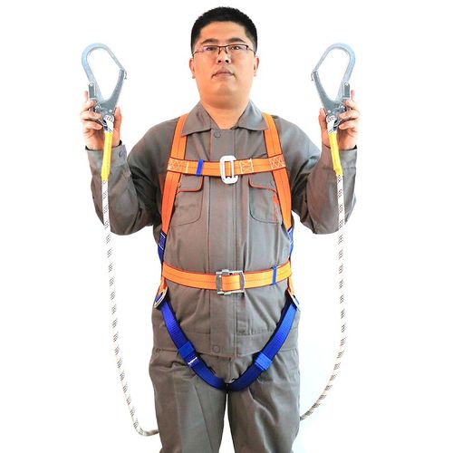 安全带高空作业全身户外施工保险带五点式安全绳套装双钩空调安装