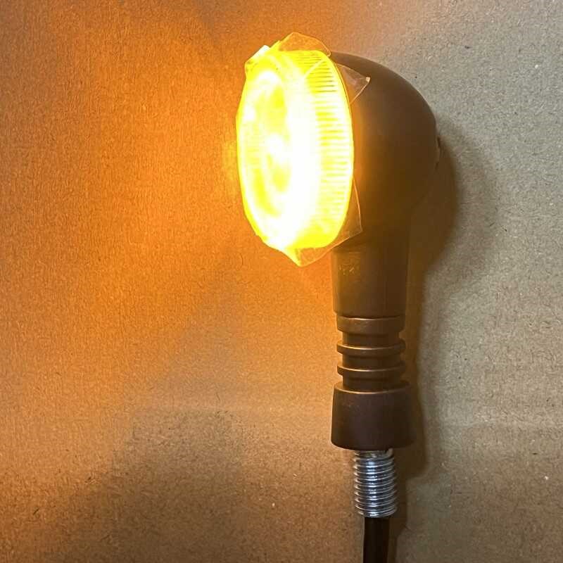 电动三轮车12VLED转向灯圆形转向灯摩托车前转向灯电瓶车双闪灯