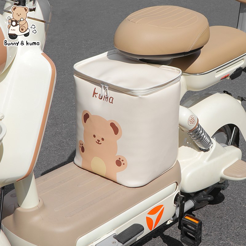 电动车座椅收纳包l前置挂物包头盔收纳防水充电器置物兜电瓶车通