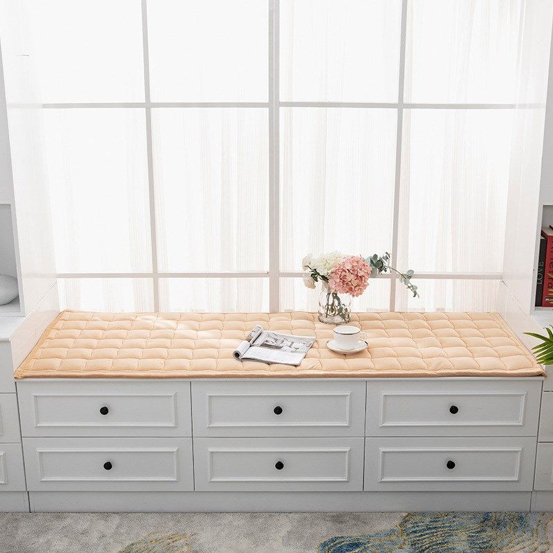 飘窗垫窗台垫简约现代毛绒加厚欧式阳台垫防滑榻榻米坐垫四季通用