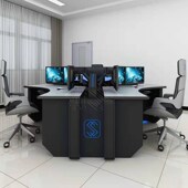 广州厂家指挥中心控制台 电力操作调度台 安防电脑监控室工作台