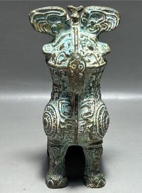仿古妇好鸮尊青铜器酒器摆件家居工艺品商务办公室客厅博古架摆件