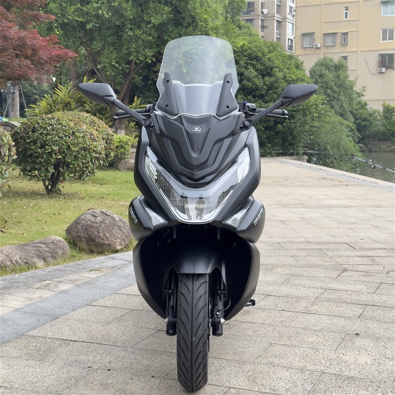 适用于春风c150SC改装TMAX前脸风挡 150SC前置后视镜 加高挡风玻