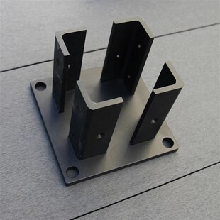 铝合金围栏底座配件铝型材配套护栏用具庭院立柱专用厂家供应现货