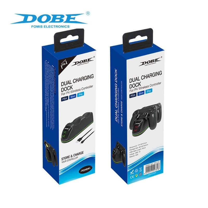 升级版PS4游戏手柄双充底座PS4 slim pro手柄充电器 TP4-1781