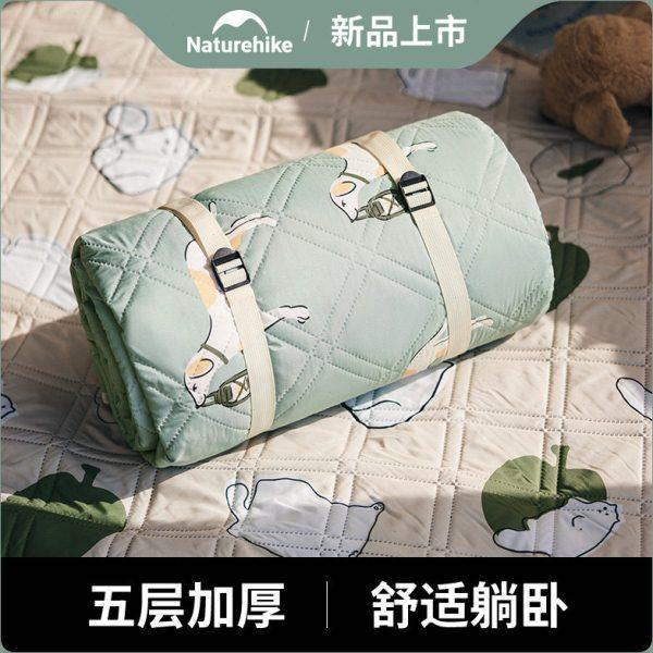 挪客超声波野餐垫加厚防水户外露营防潮垫春游帐篷地垫沙滩布毯子