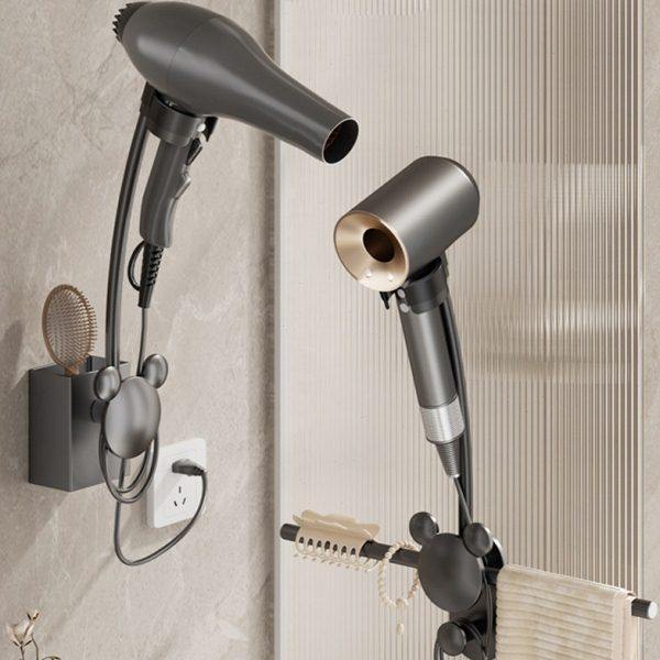 太空铝懒人吹风机支架免手拿卫生间风筒架免打孔多功能毛巾杆挂钩,家庭/个人清洁工具,吹风机置物架,淘宝优惠券,粉丝福利购,淘宝优惠卷