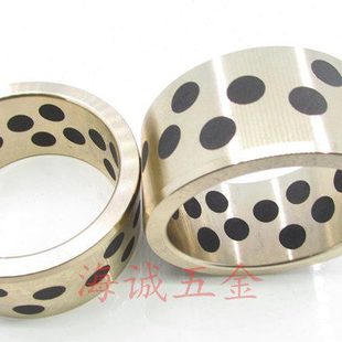 石墨铜套85 无油衬套 JDB7060固体镶嵌石墨自润滑含油轴承