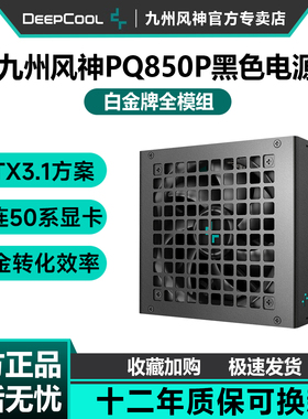 九州风神PQ850P白金电源1000W电脑台式机静音ATX3.1主机电源750W
