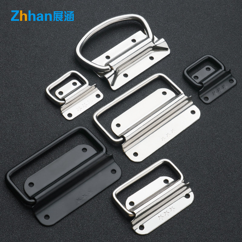 304不锈钢折叠拉手承重型工业板型提手工具箱弹簧把手箱环小提手,金属材料及制品,金属罐/桶/瓶,淘宝优惠券,粉丝福利购,淘宝优惠卷