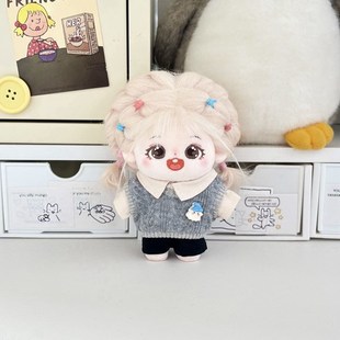 15cm捶锤体10cm娃衣站姿棉花娃娃衣正常体海星体毛绒公仔衣服套装