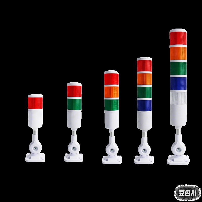 LED多层警示灯声光报警器三色灯PY50-3T/W-J机床信号灯折叠24V