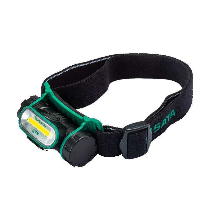 世达（SATA）90716防水锂电头灯登山夜钓头灯工矿巡逻充电工作灯(