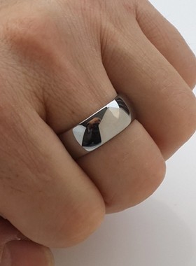 不磨损霸气钨钢戒指男宽面钨金戒指男个性时尚钛钢指环刀刮不花