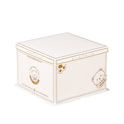 生日蛋糕盒子纸盒6六8八10寸12寸单层网红烘焙方形定制发批包装盒