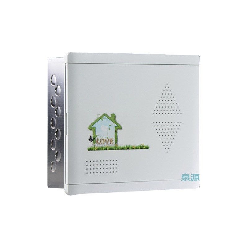 ABS面板箱不锈钢光纤箱 白色弱电家居布线箱 不锈钢底信息输电箱