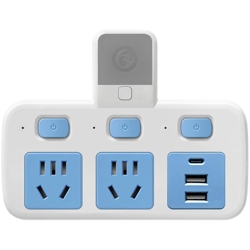 两脚插座转换器二脚转三脚接插线板无线多功能二相双头2项USB插排