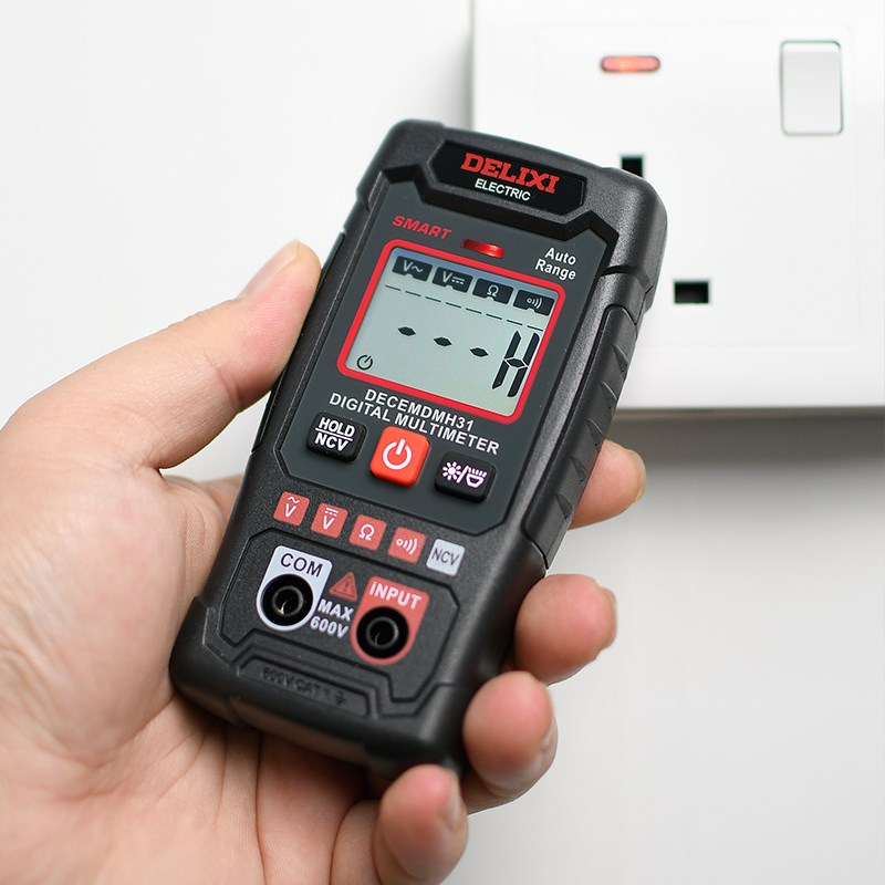德力西智能万用表高精度数显防烧多功能全自动维修电工专用测电表