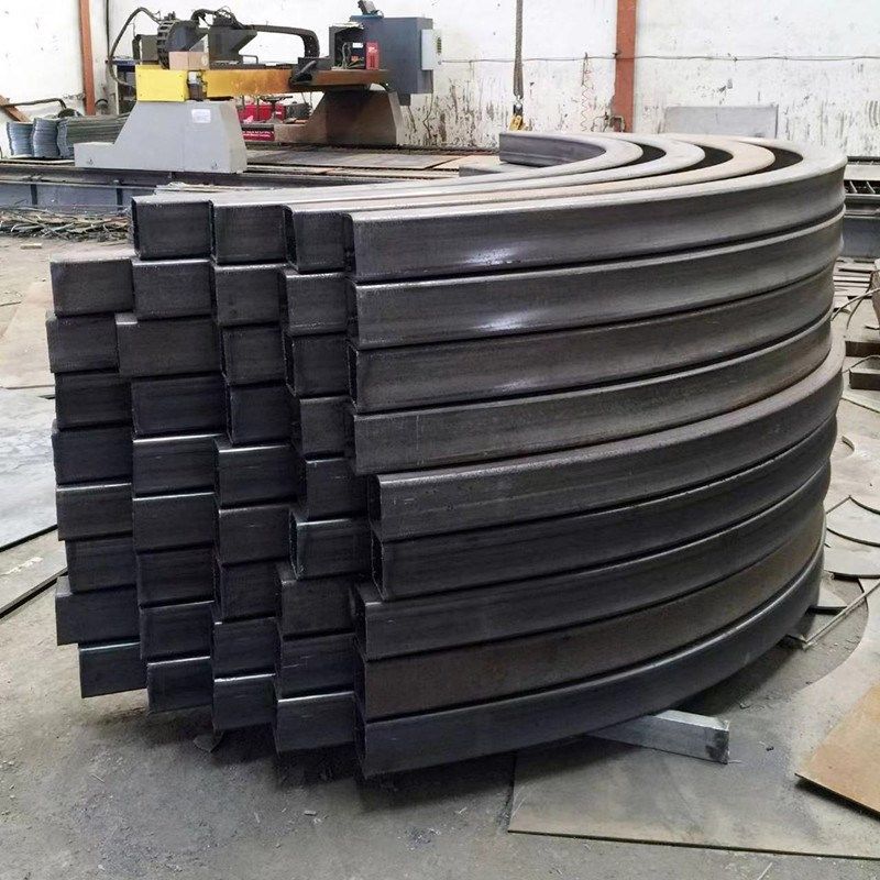 方管钢材激光加工切割折弯方钢型材镀锌方管圆管拉弯半圆卷圆弧形