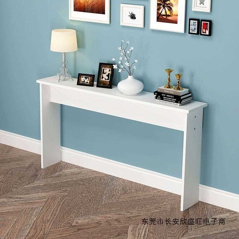 长方形窄桌d子小桌子长方形窄短简易长条细长桌条形桌子简约靠墙