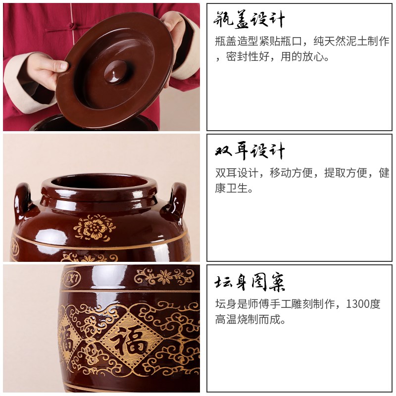 装菜籽花生油桶茶油老式储存罐油罐陶瓷厨房家用油缸油壶猪油坛子