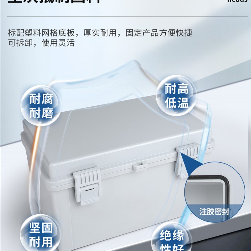 户外塑料防水配电箱AS室外防雨基业箱电气控制箱工业明装插座箱