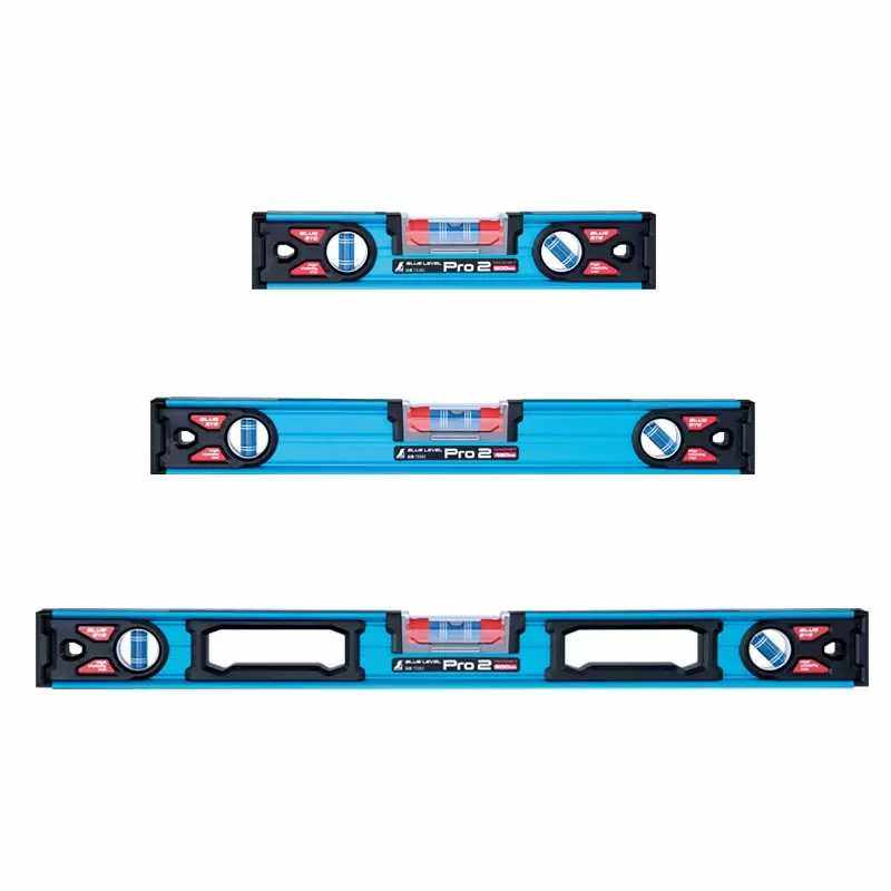 日本亲和SHINWA高精度蓝色水平尺带磁性铝制装修水平仪900/1800mm