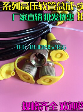 测压软管总成3*6 高压测试管压力表线 小细油管 液压测压点接头
