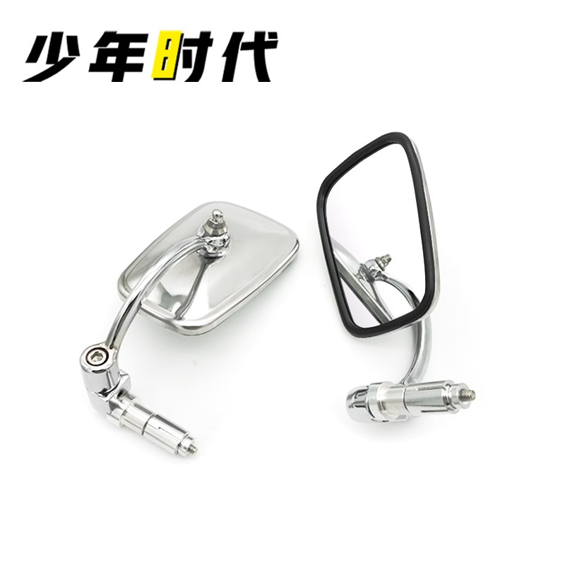 适用凯旋765 1200RS T120 Thruxton Rocket3 凯旋400 手把镜