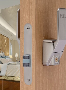 房门锁家用通用型卧室内门黑色锁具静音门把手旧门换锁ZS3814