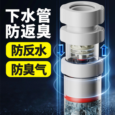 菜盆下水管防返臭神器厨房水槽下水道防反水逆止阀50防倒灌止逆阀