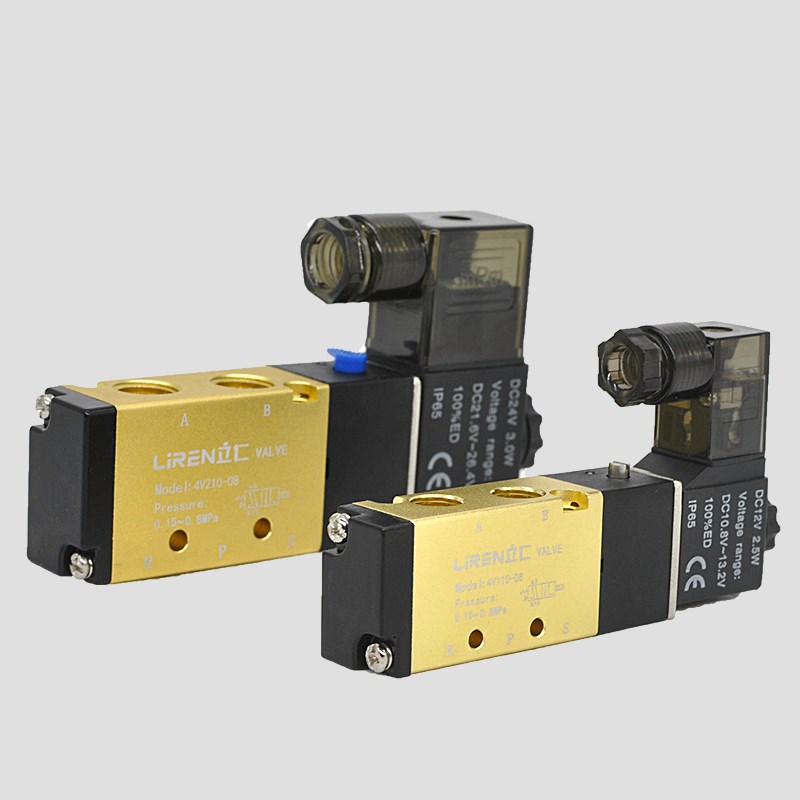 电磁阀4V110 4V210 4V310 4V410 4V230-08二位三位五通气动换向阀