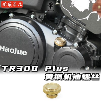 豪爵TR300改装黄铜机油螺丝Plus款通用机油加注螺帽装饰配件