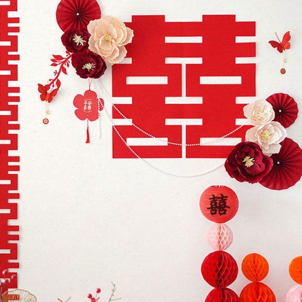 吾家婚品结婚婚房装饰女方新房卧室客厅喜字背景墙布置备婚用品