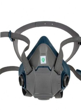 6502硅胶半面型防护面罩(中号)防尘（单独面具不含配件）3天