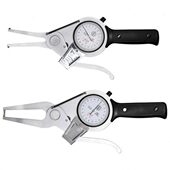 上海申韩带表内卡规外卡规 百分表内径外径卡表 精度测径卡钳表