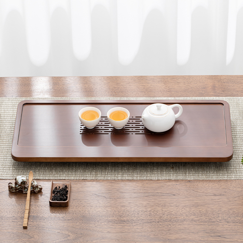 重竹茶盘茶海家用办公室功夫干泡台储水小型排水式竹制茶台