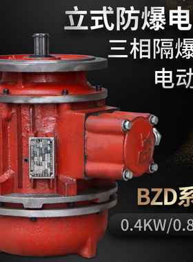 隔爆型锥形转子三相异步电动机 BZD系列立式防爆电机 04KW/08KW