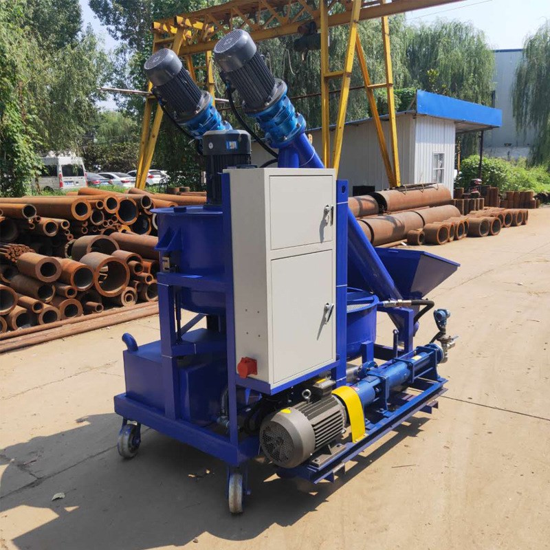 预应力桥梁智能压浆台车 自动上料搅拌智能张拉压浆机 智能注浆机