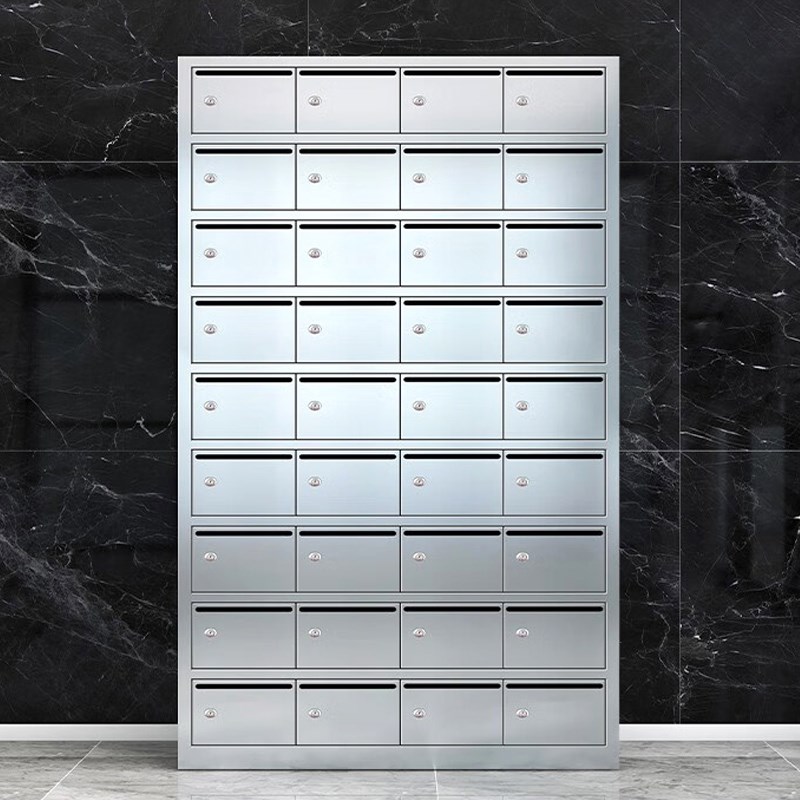 FNN1304不锈钢信报箱小区公寓室外落地挂墙多门快递信件存放投递