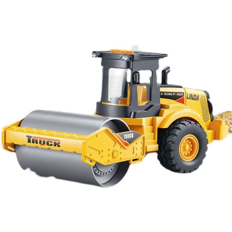 林达会讲故事的工程车仿真声光音乐压路机铲车推土机男孩小汽车