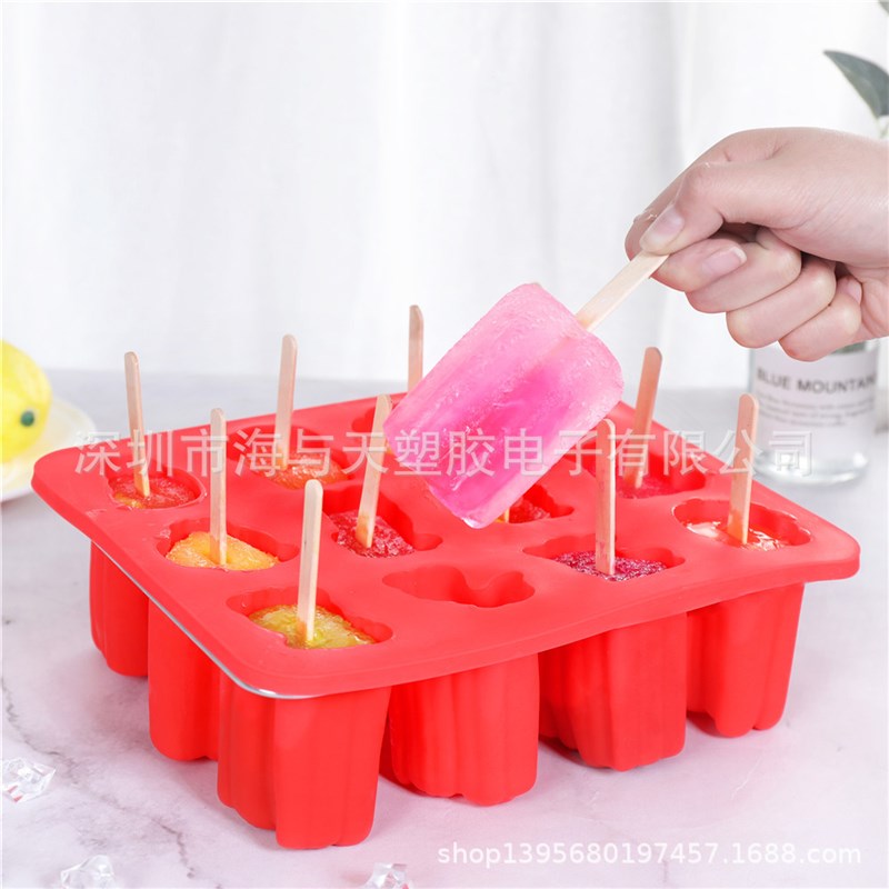 12十二生肖动物鼠牛虎兔龙蛇马羊猴鸡狗猪外形状硅胶冰棍雪糕模具