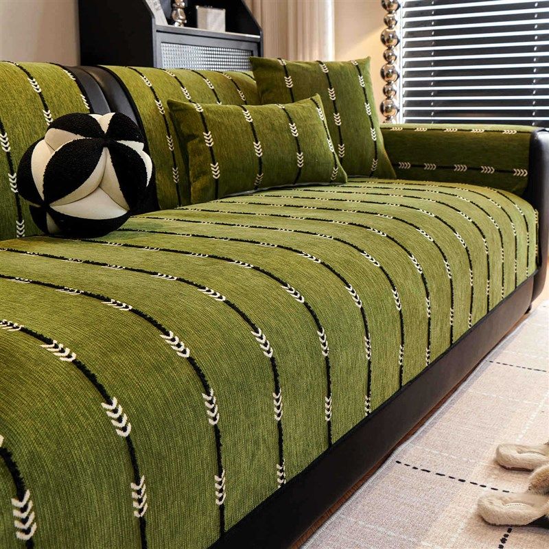 雪尼尔直排沙发垫轻奢高级感四季通用2025新款沙发盖布防滑坐垫子,居家布艺,沙发套,淘宝优惠券,粉丝福利购,淘宝优惠卷